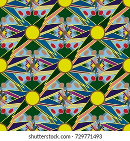 Abstract color seamless pattern for new background.