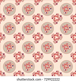 Abstract color seamless pattern for new background.
