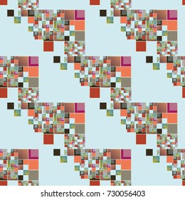 Abstract color seamless pattern for new background.