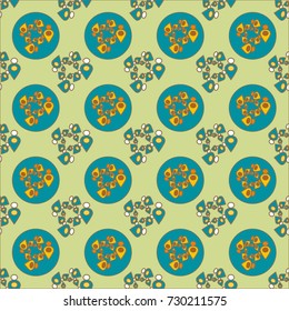 Abstract color seamless pattern for new background.