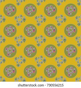 Abstract color seamless pattern for new background.