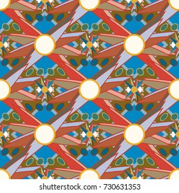 Abstract color seamless pattern for new background.