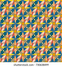 Abstract color seamless pattern for new background.