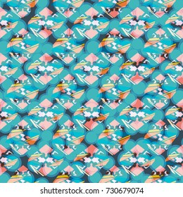 Abstract color seamless pattern for new background.