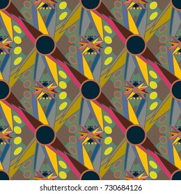 Abstract color seamless pattern for new background.