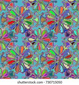 Abstract color seamless pattern for new background.