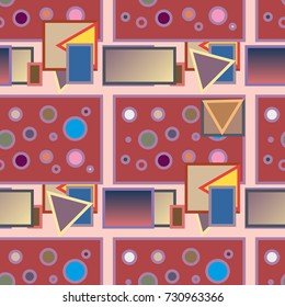 Abstract color seamless pattern for new background.