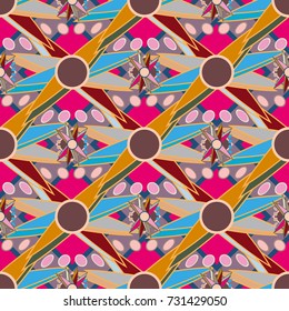 Abstract color seamless pattern for new background.
