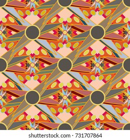 Abstract color seamless pattern for new background.