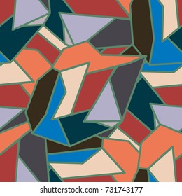 Abstract color seamless pattern for new background.