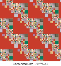 Abstract color seamless pattern for new background.