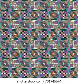 Abstract color seamless pattern for new background.