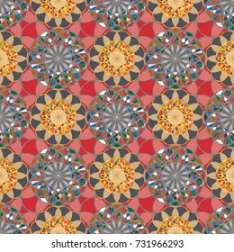 Abstract color seamless pattern for new background.