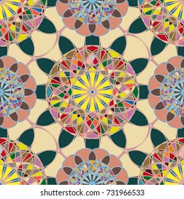 Abstract color seamless pattern for new background.