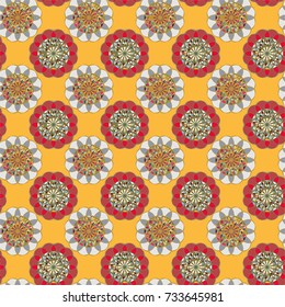 Abstract color seamless pattern for new background.