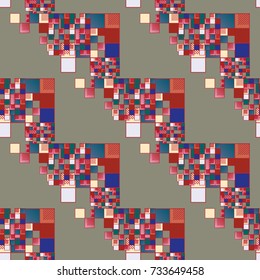 Abstract color seamless pattern for new background.