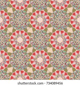 Abstract color seamless pattern for new background.