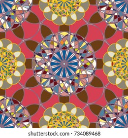 Abstract color seamless pattern for new background.