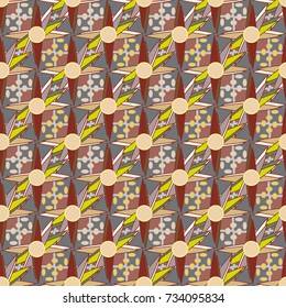 Abstract color seamless pattern for new background.