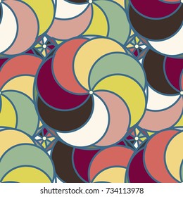 Abstract color seamless pattern for new background.