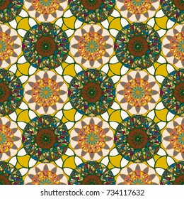 Abstract color seamless pattern for new background.
