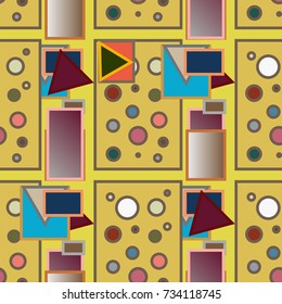 Abstract color seamless pattern for new background.