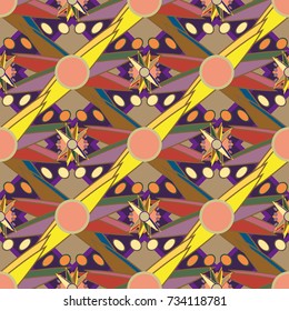 Abstract color seamless pattern for new background.