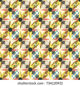 Abstract color seamless pattern for new background.