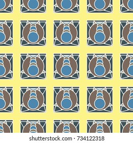Abstract color seamless pattern for new background.