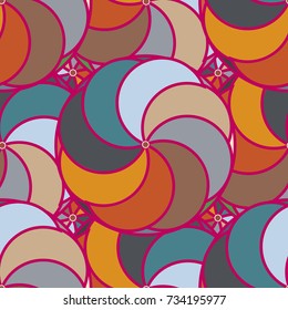 Abstract color seamless pattern for new background.