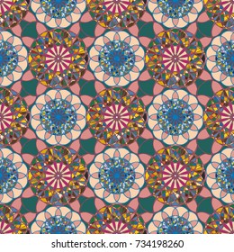 Abstract color seamless pattern for new background.
