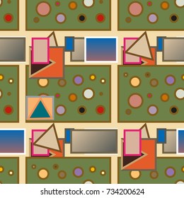 Abstract color seamless pattern for new background.