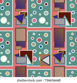 Abstract color seamless pattern for new background.