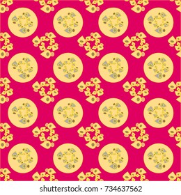 Abstract color seamless pattern for new background.