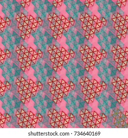 Abstract color seamless pattern for new background.