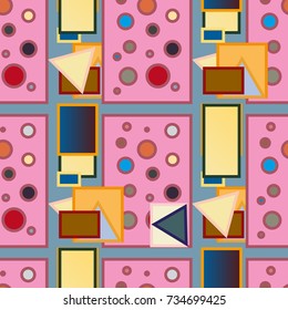 Abstract color seamless pattern for new background.