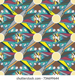 Abstract color seamless pattern for new background.