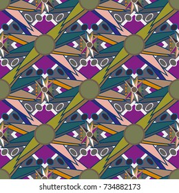 Abstract color seamless pattern for new background.