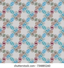 Abstract color seamless pattern for new background.