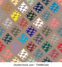 Abstract color seamless pattern for new background.