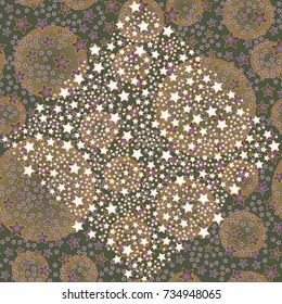 Abstract color seamless pattern for new background.