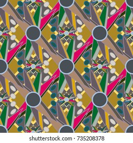 Abstract color seamless pattern for new background.