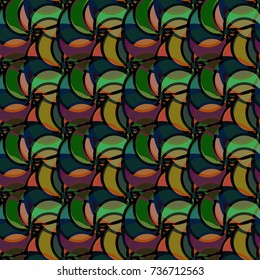 Abstract color seamless pattern for new background.