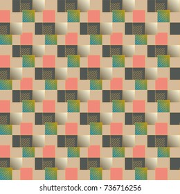 Abstract color seamless pattern for new background.