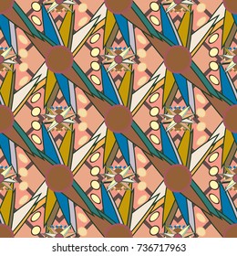 Abstract color seamless pattern for new background.