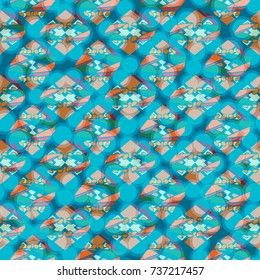 Abstract color seamless pattern for new background.