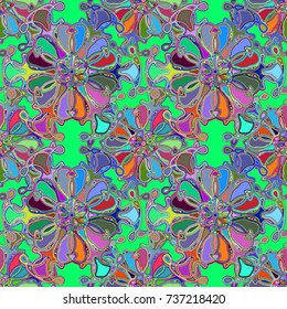 Abstract color seamless pattern for new background.