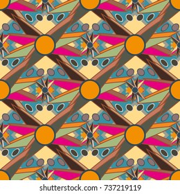 Abstract color seamless pattern for new background.