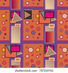 Abstract color seamless pattern for new background.