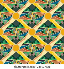 Abstract color seamless pattern for new background.